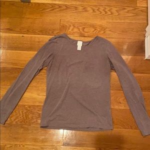 Long-Sleeve Purple Shirt